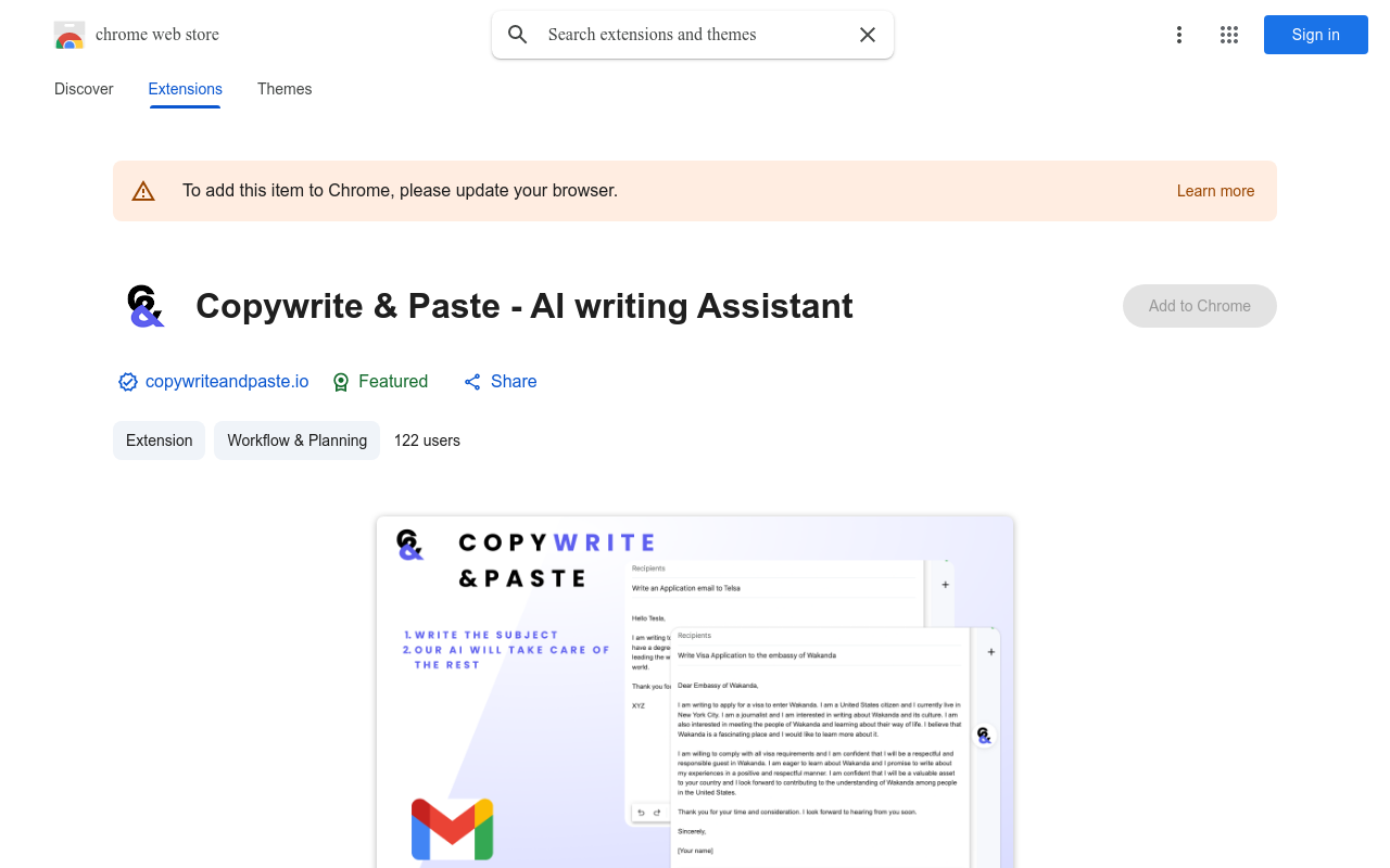 Copywrite & Paste - AI writing Assistant