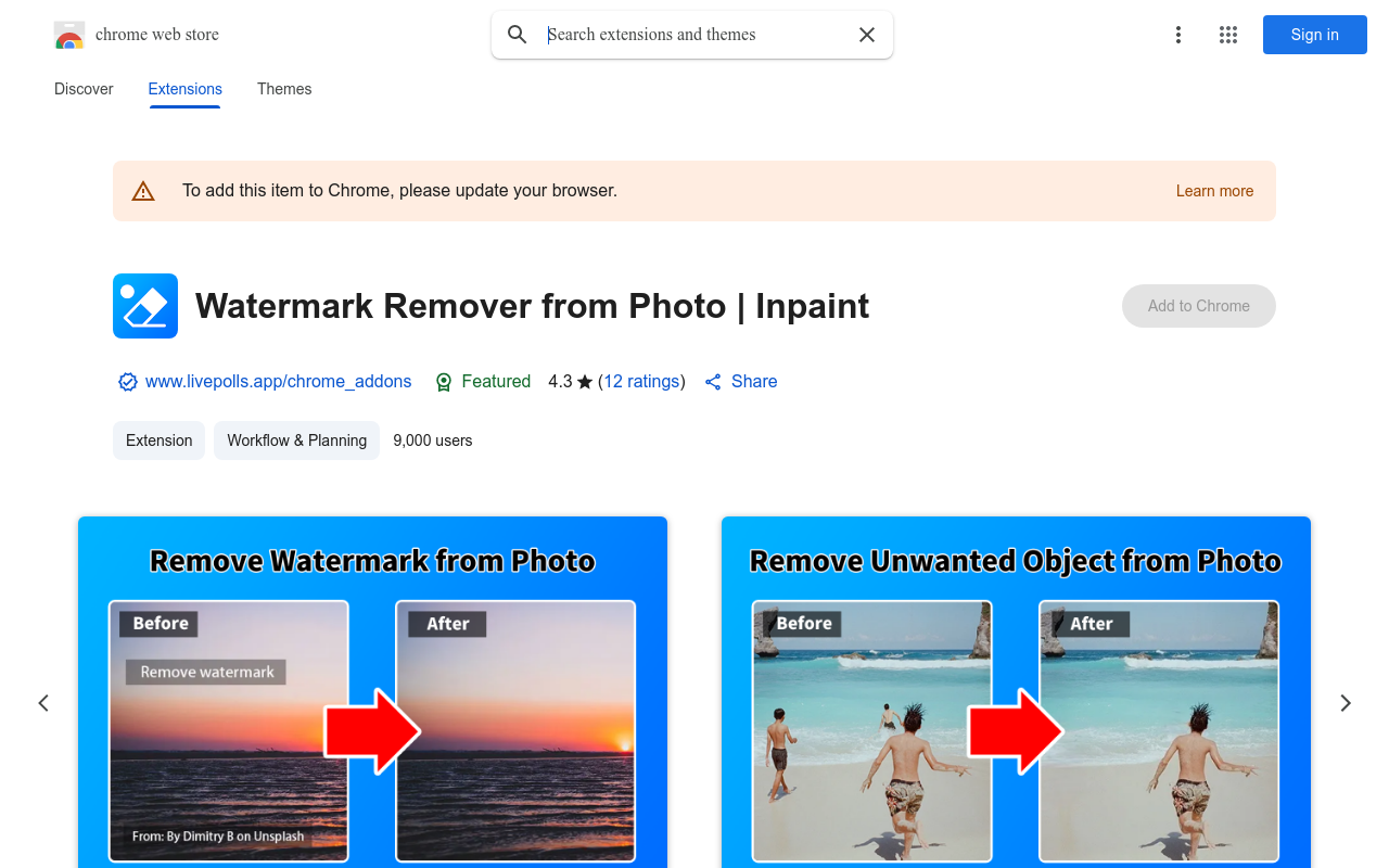 Watermark Remover from Photo | Inpaint