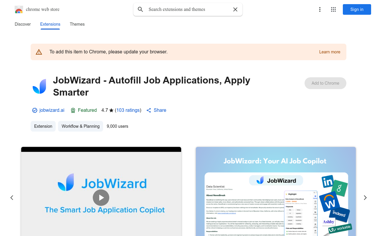 JobWizard - Job Application Copilot & Autofill
