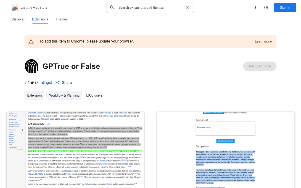 GPTrue or False