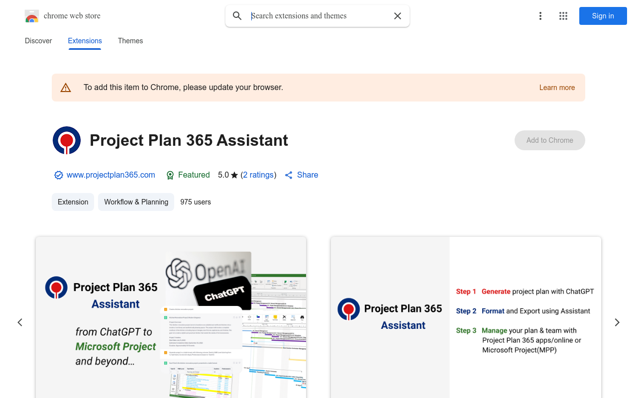 Project Plan 365 Assistant