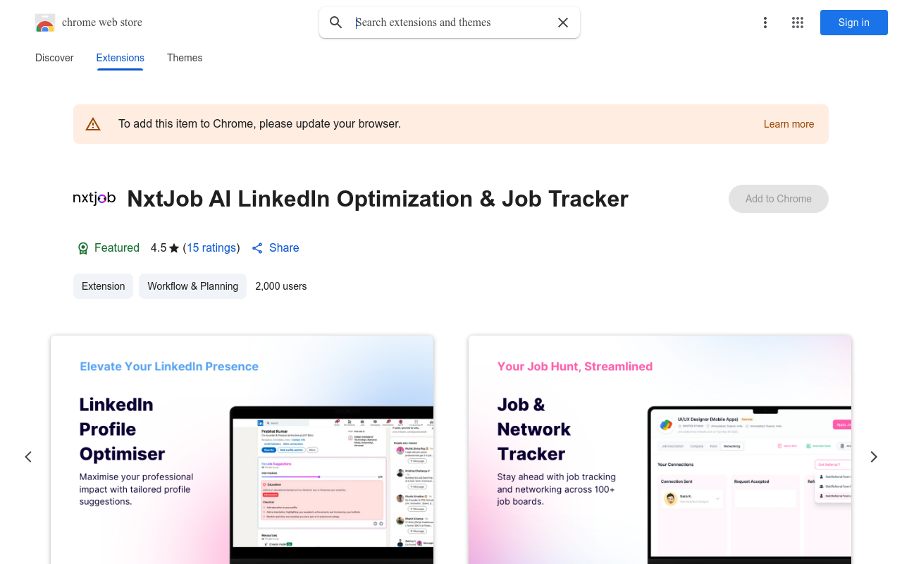 NxtJob AI LinkedIn Optimization & Job Tracker