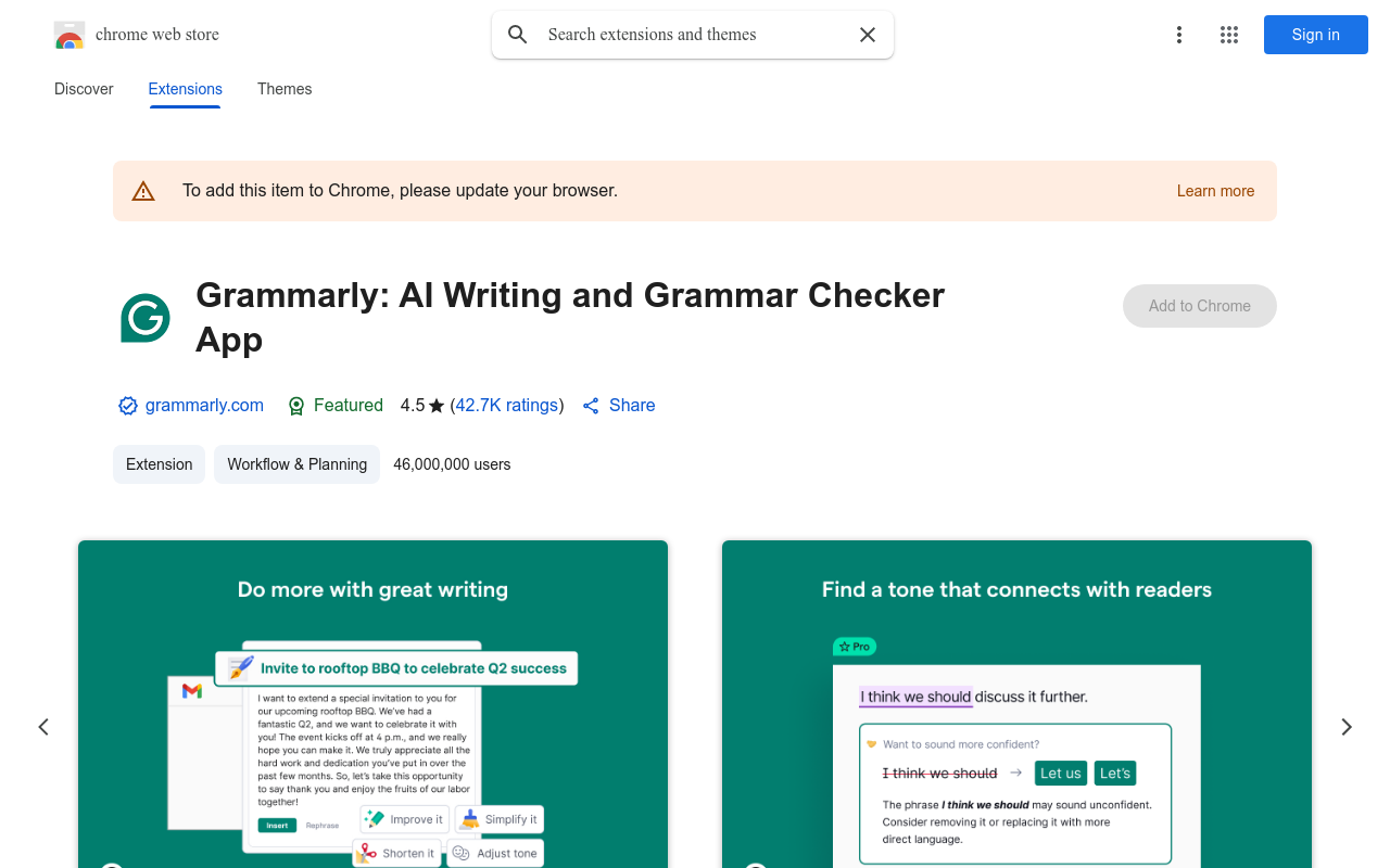 Grammarly: AI Writing and Grammar Checker App