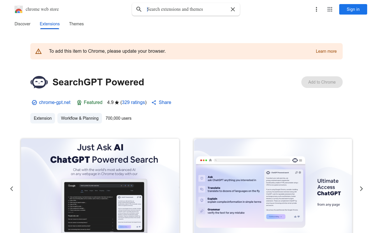 Chatgpt powered search