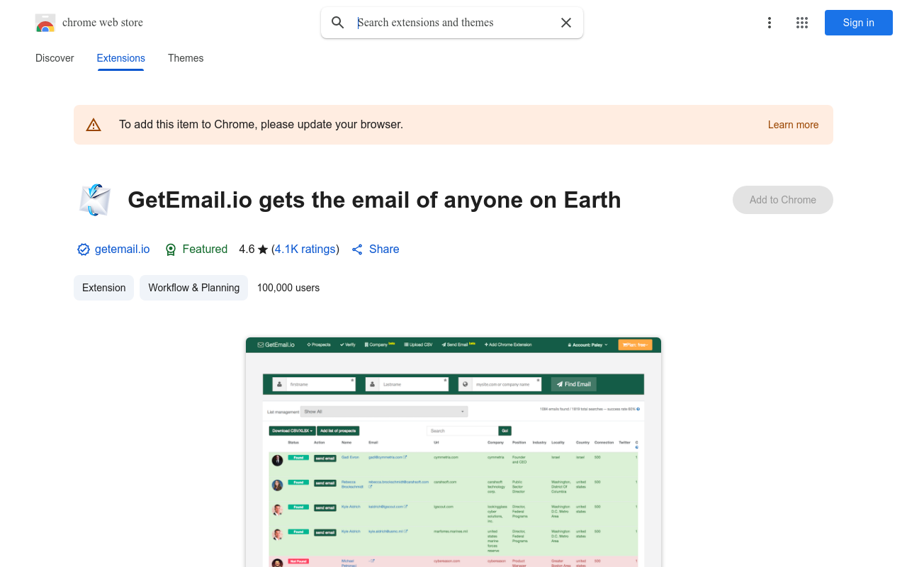 GetEmail.io gets the email of anyone on Earth
