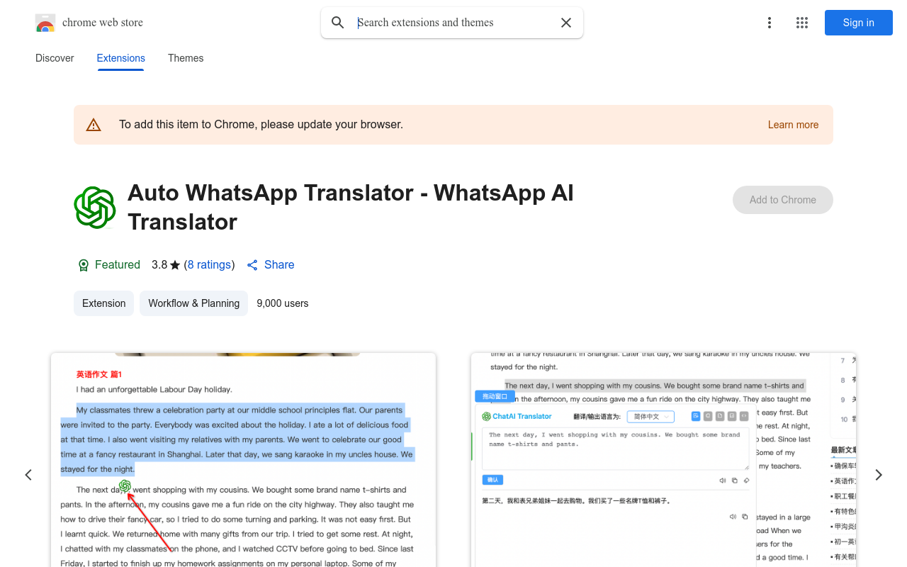 Auto WhatsApp Translator - WhatsApp AI Translator