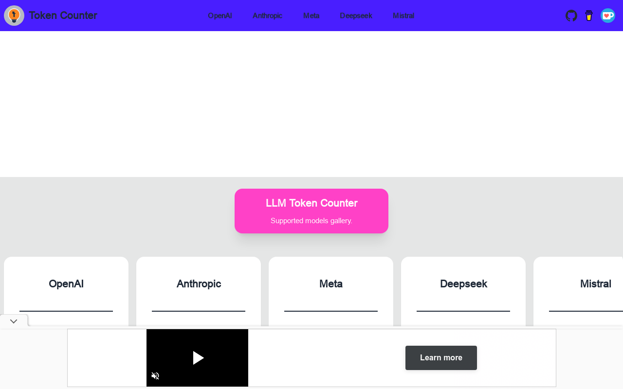 LLM Token Counter