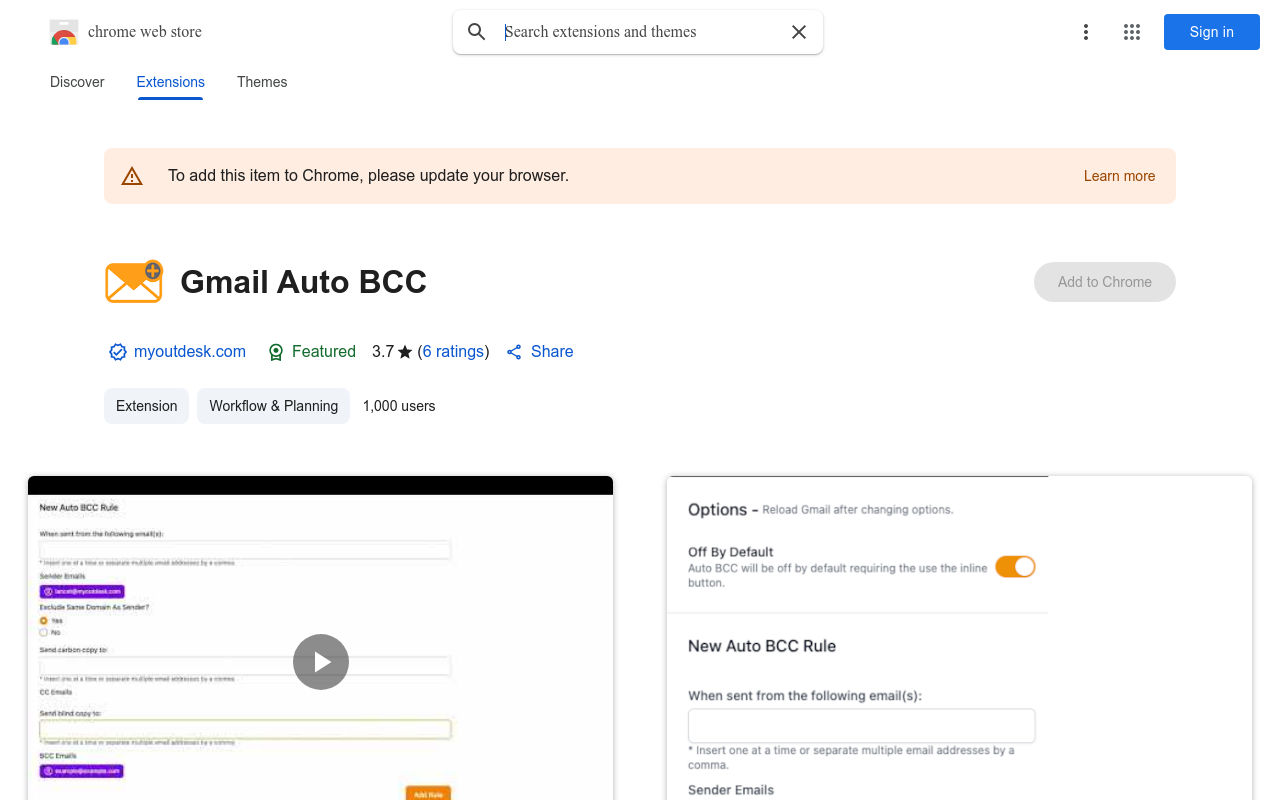 Gmail Auto BCC