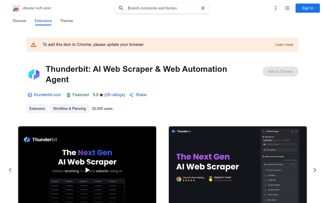 Thunderbit - Use & Build AI Apps
