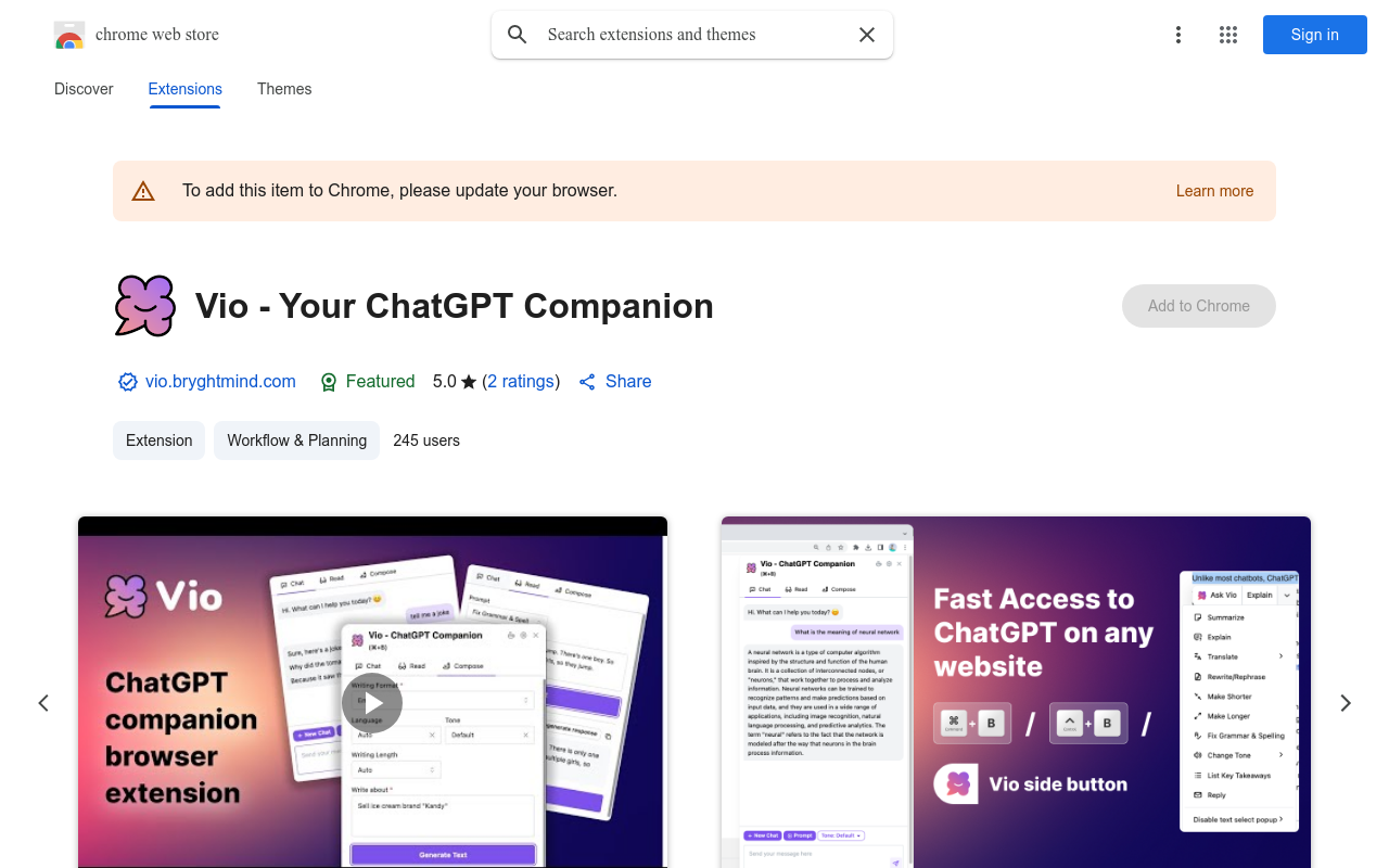 Vio - Your ChatGPT Companion