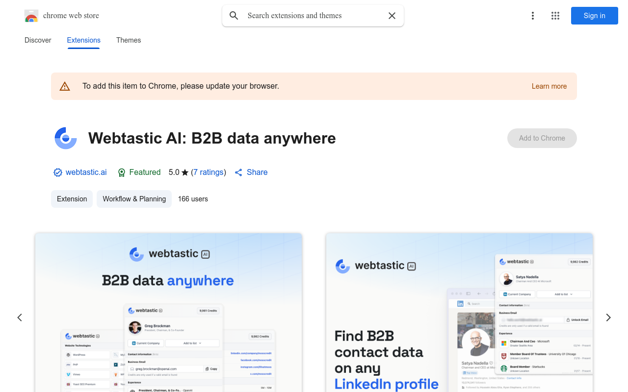 Webtastic AI: B2B data anywhere