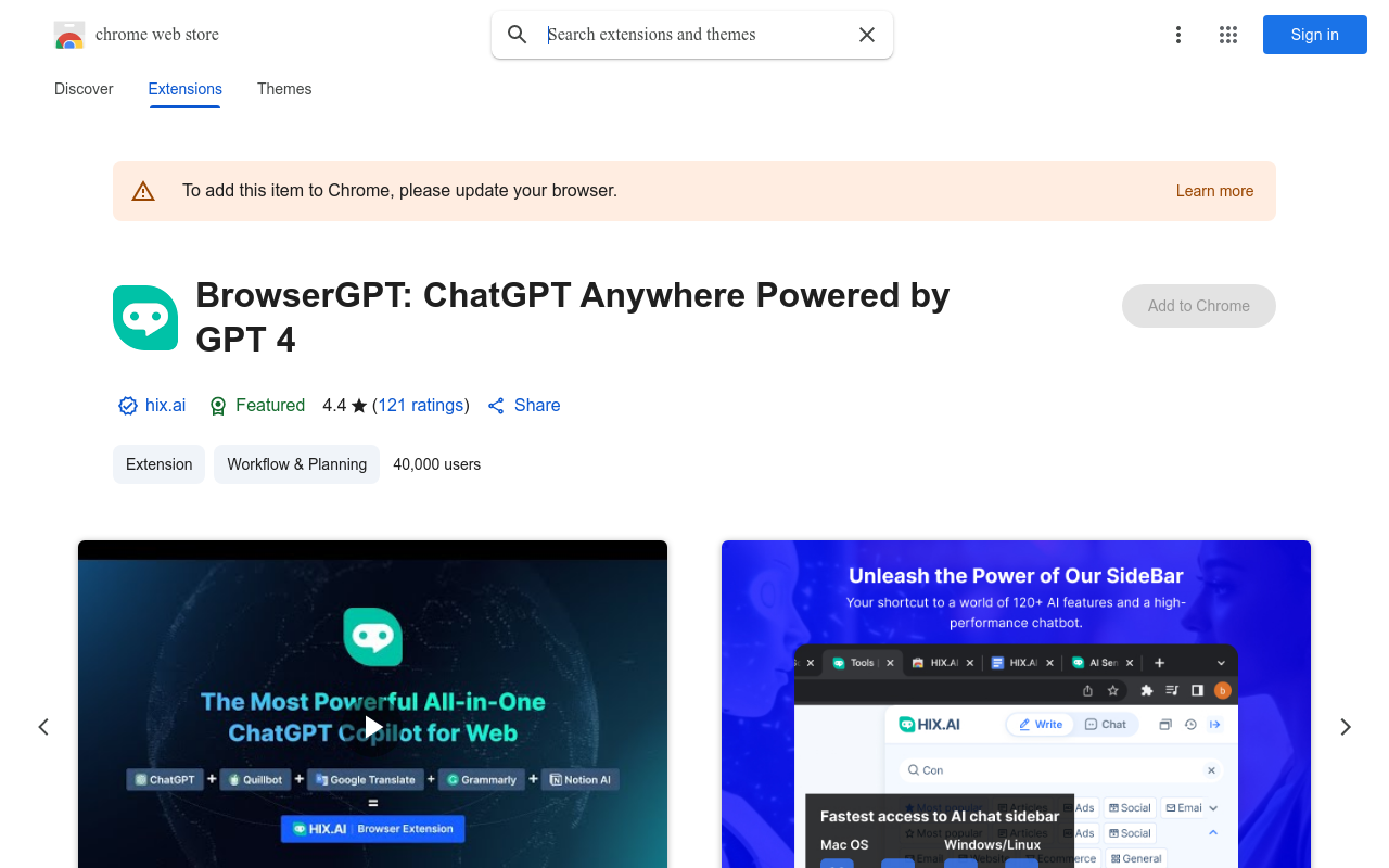BrowserGPT: ChatGPT Anywhere Powered by GPT 4