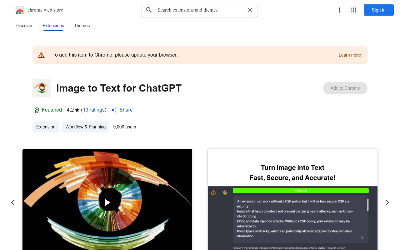 Image to Text for ChatGPT