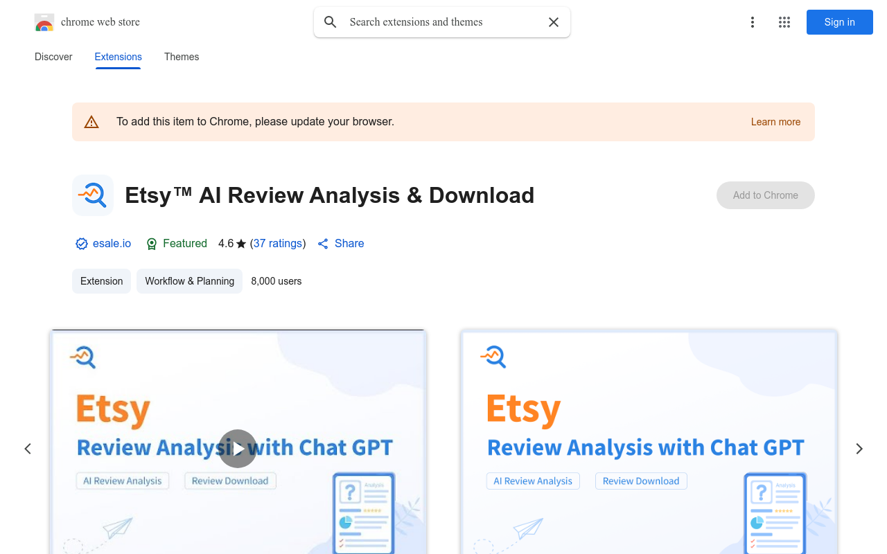 Etsy™ AI Review Analysis & Download