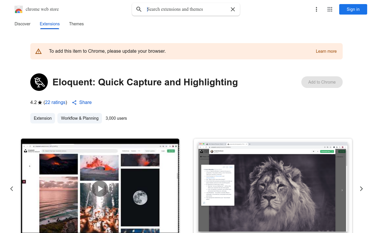 Eloquent: Quick Capture and Highlighting