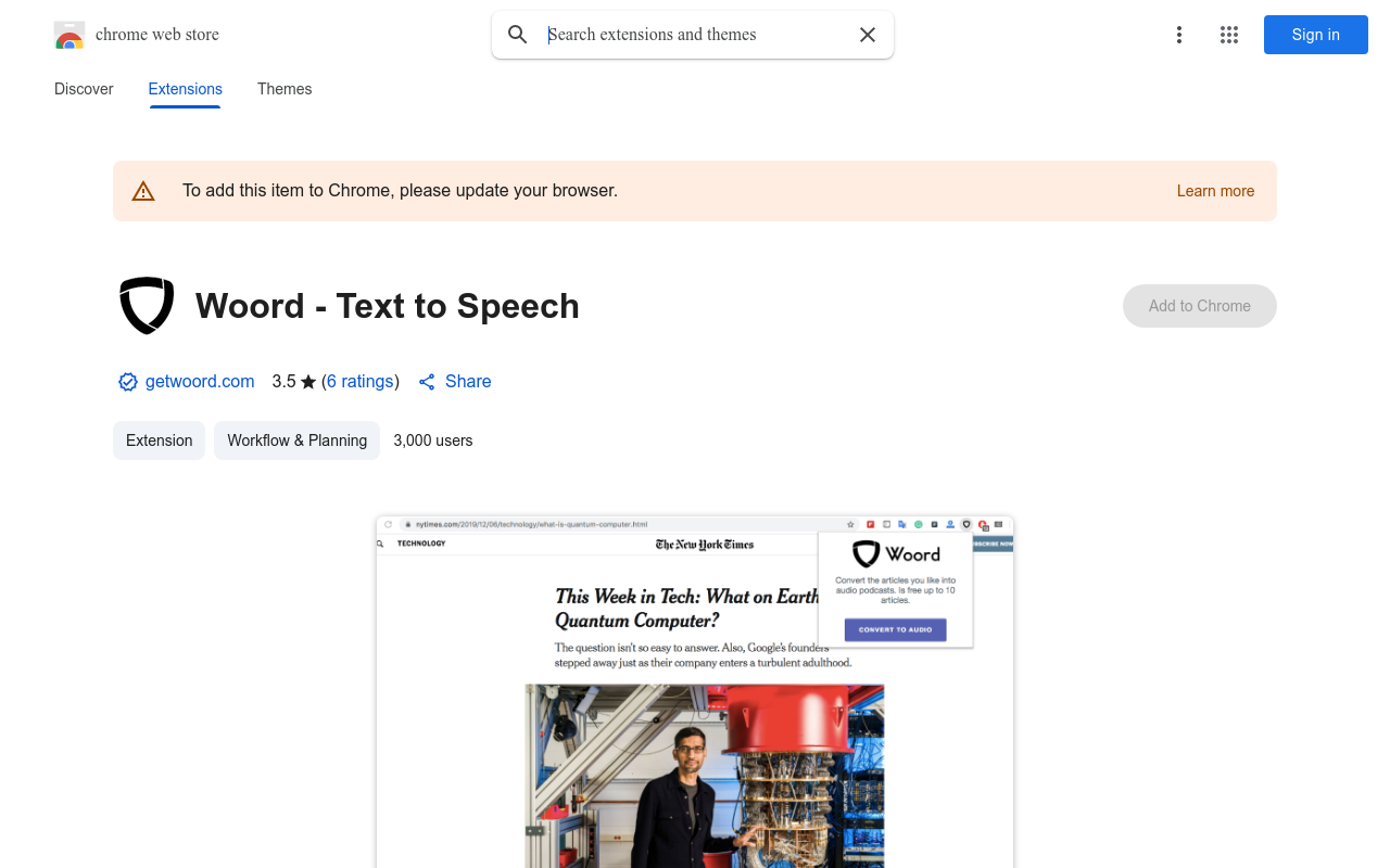 Woord - Text to Speech