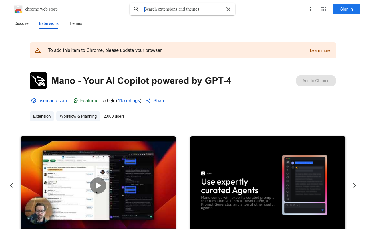 Mano - Your AI Copilot powered by GPT-4