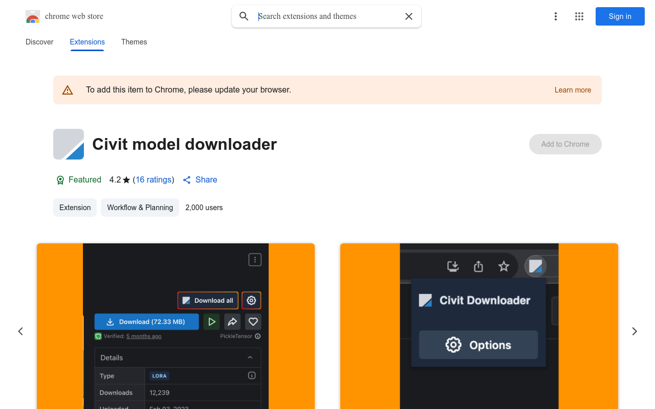 Civit model downloader