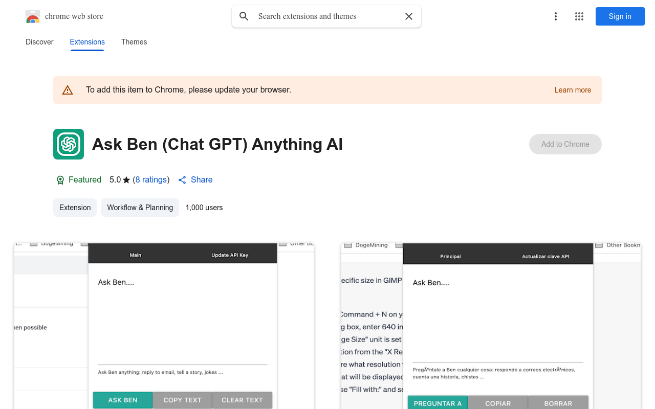 Ask Ben (Chat GPT) Anything AI