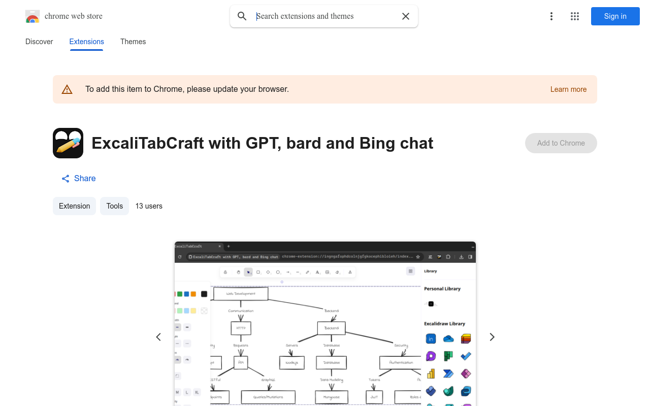 ExcaliTabCraft with GPT, bard and Bing chat