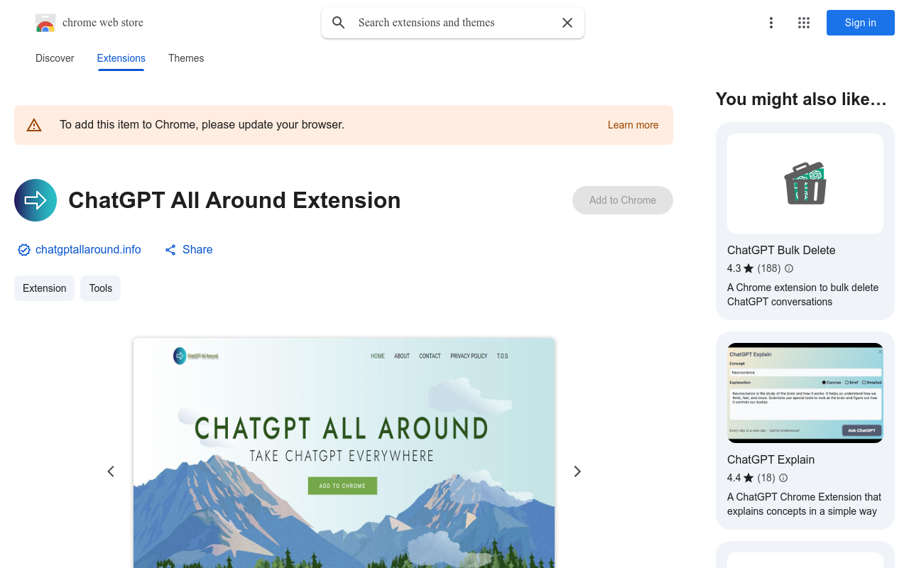 ChatGPT All Around Extension