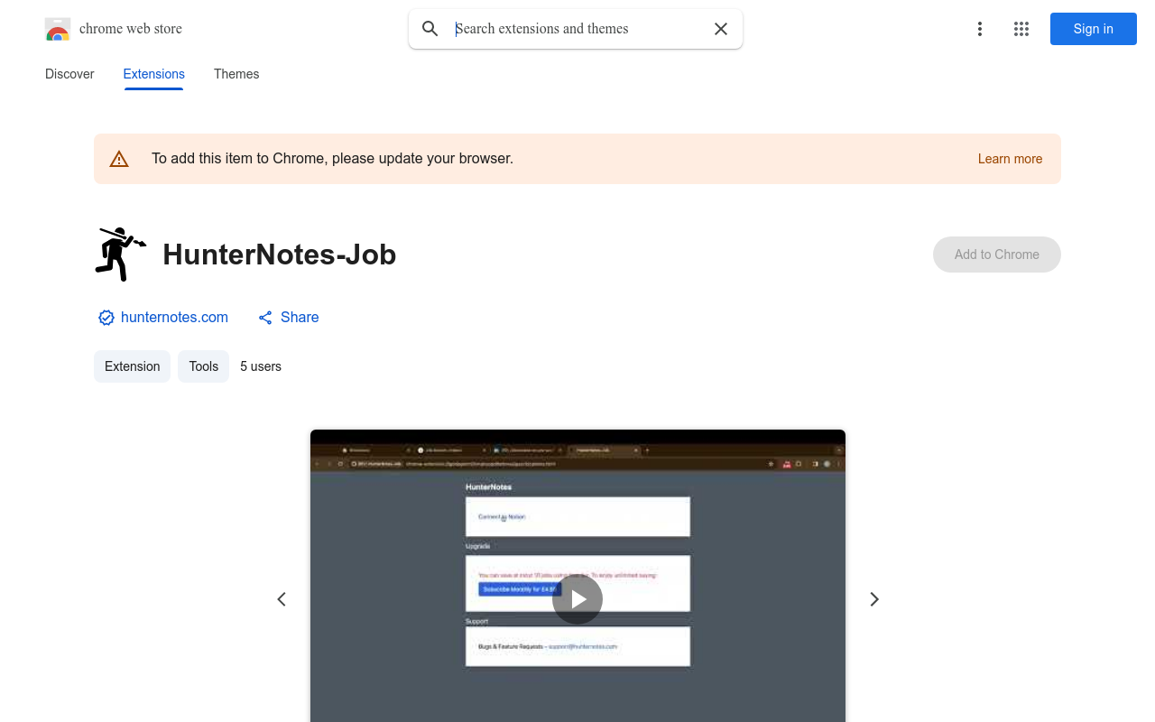 HunterNotes-Job