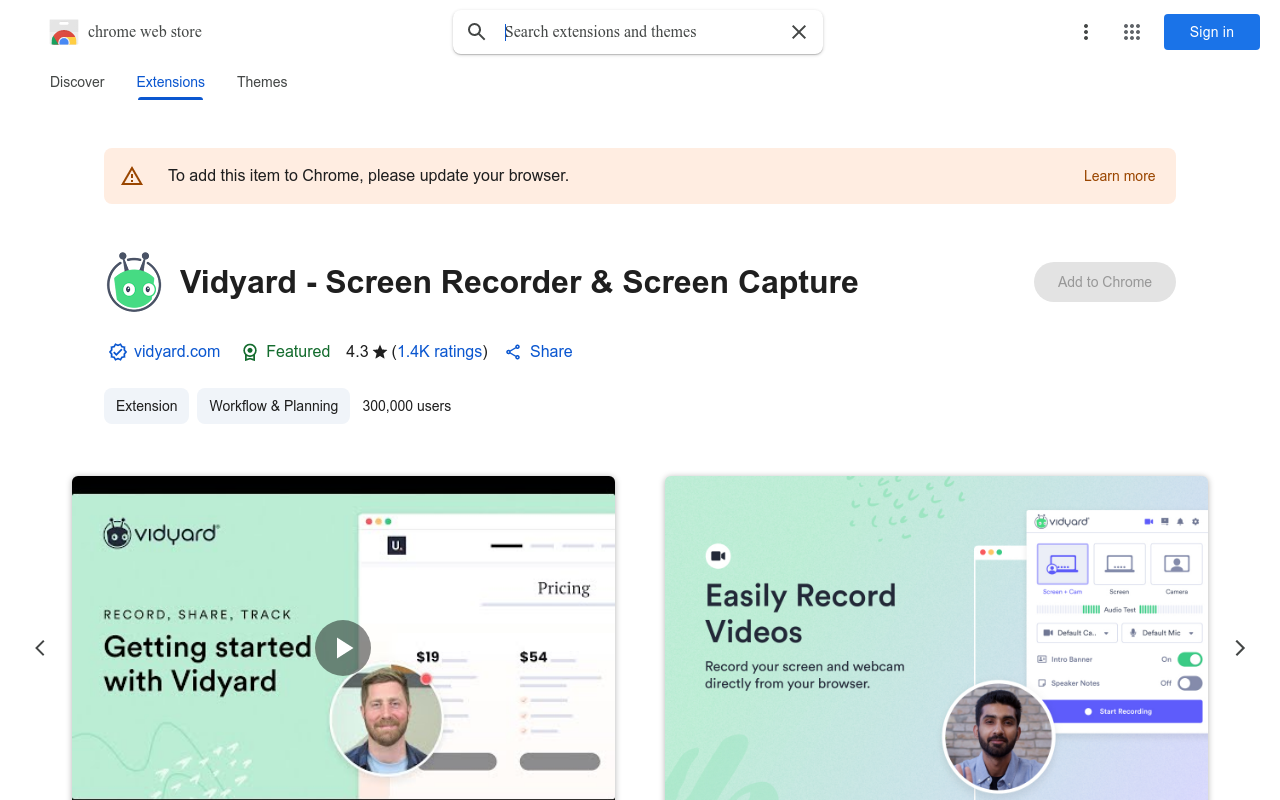 Vidyard - Screen Recorder & Screen Capture