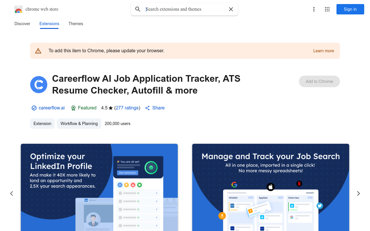 Careerflow AI LinkedIn Optimization and more