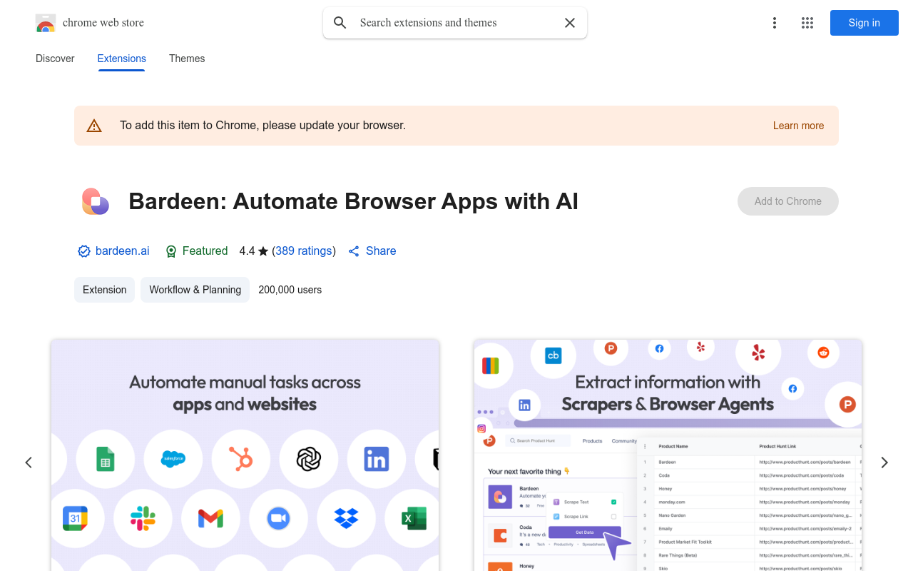Bardeen AI: Automate Browser Apps for Free