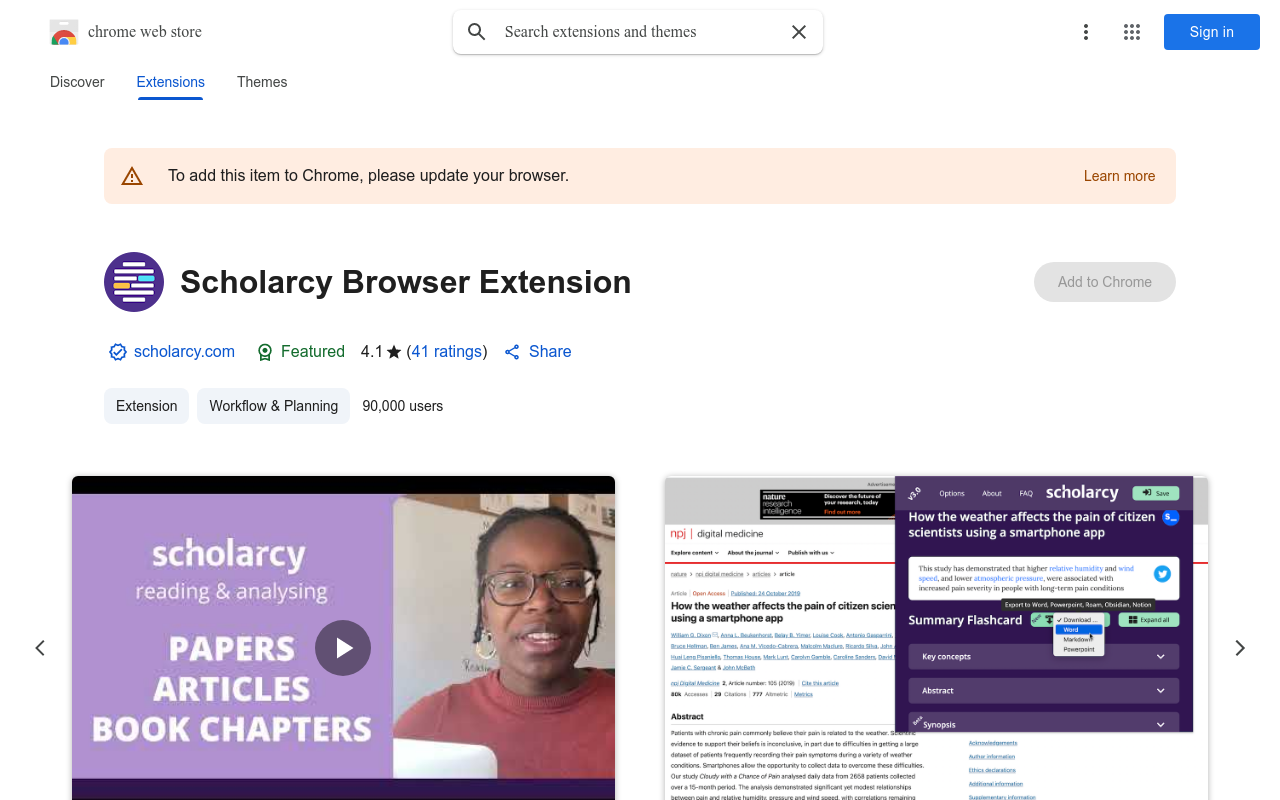 Scholarcy Browser Extension