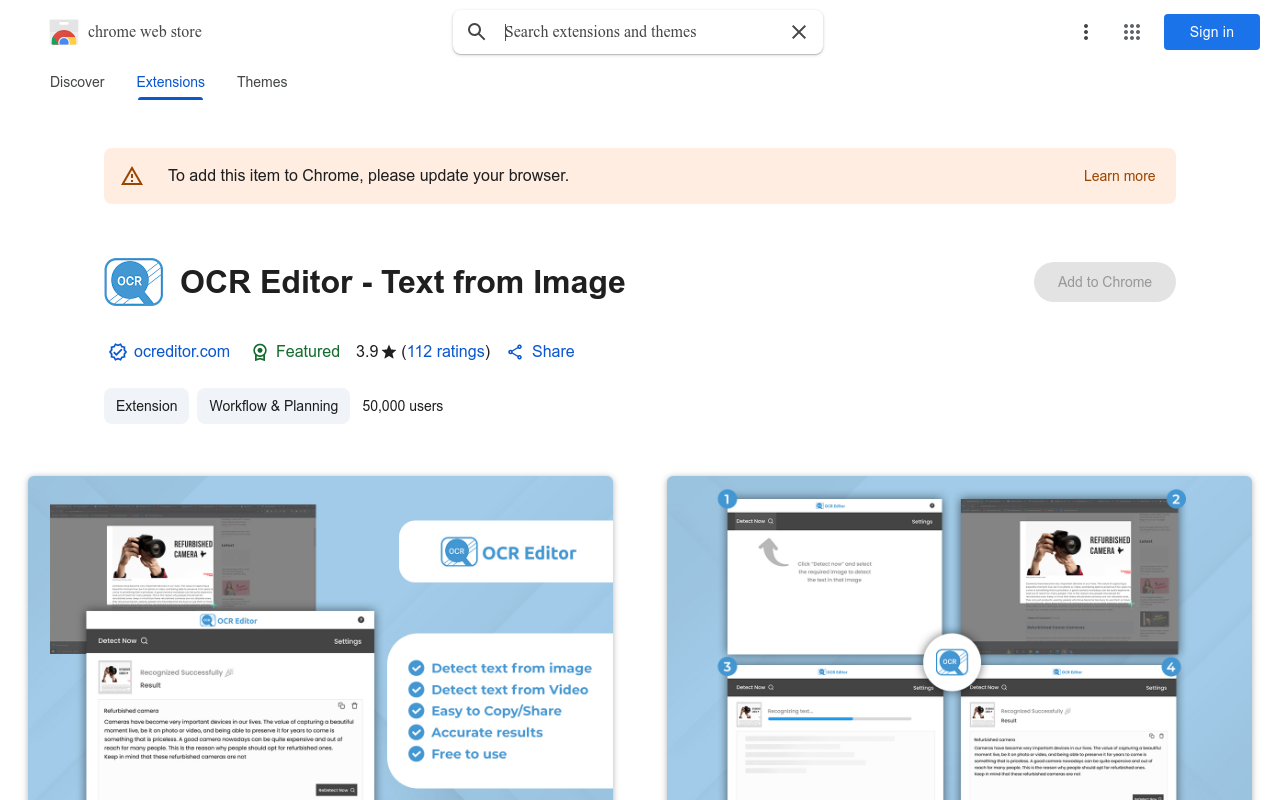 OCR Editor - Text from Image