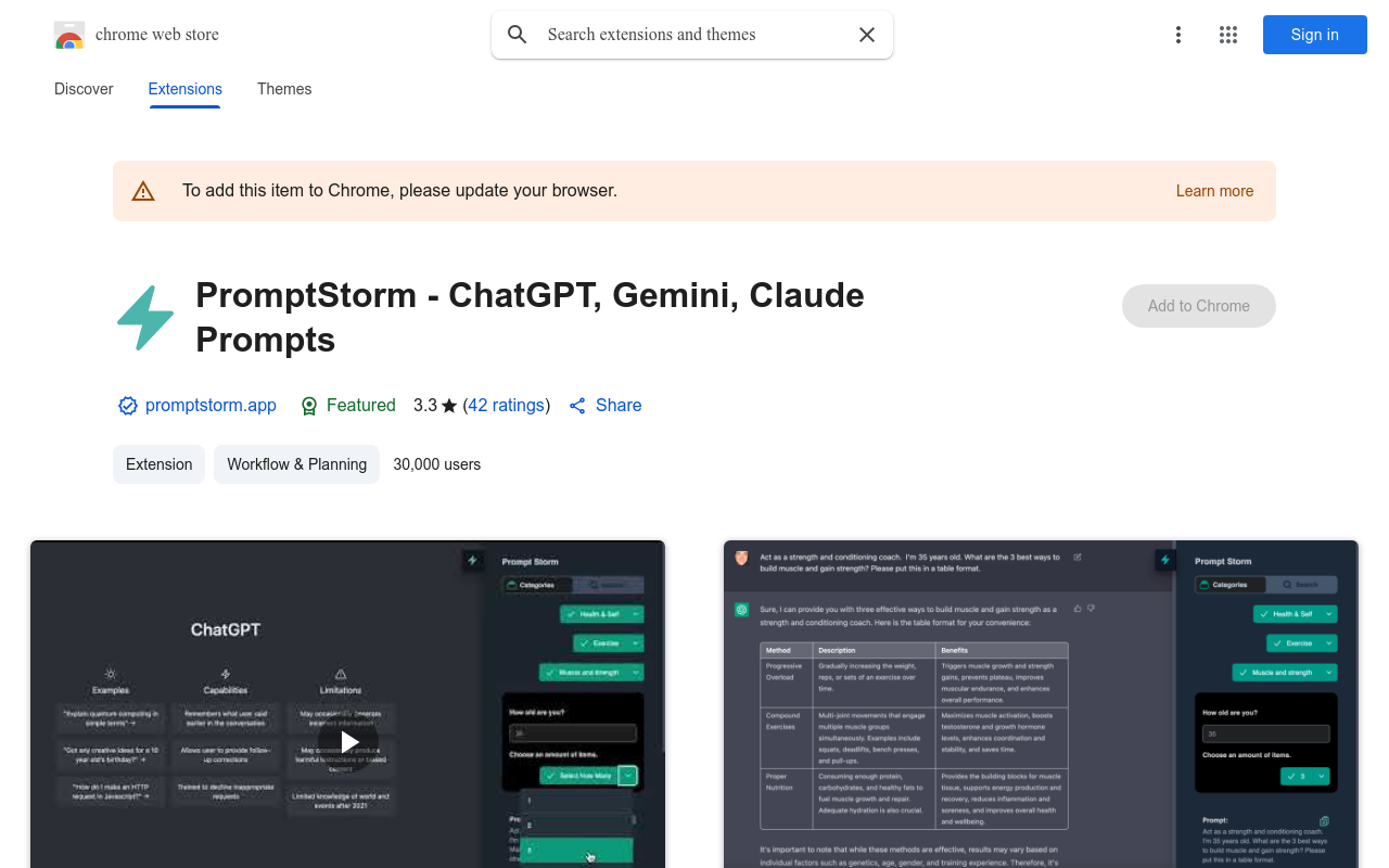 PromptStorm - ChatGPT, Gemini, Claude Prompts