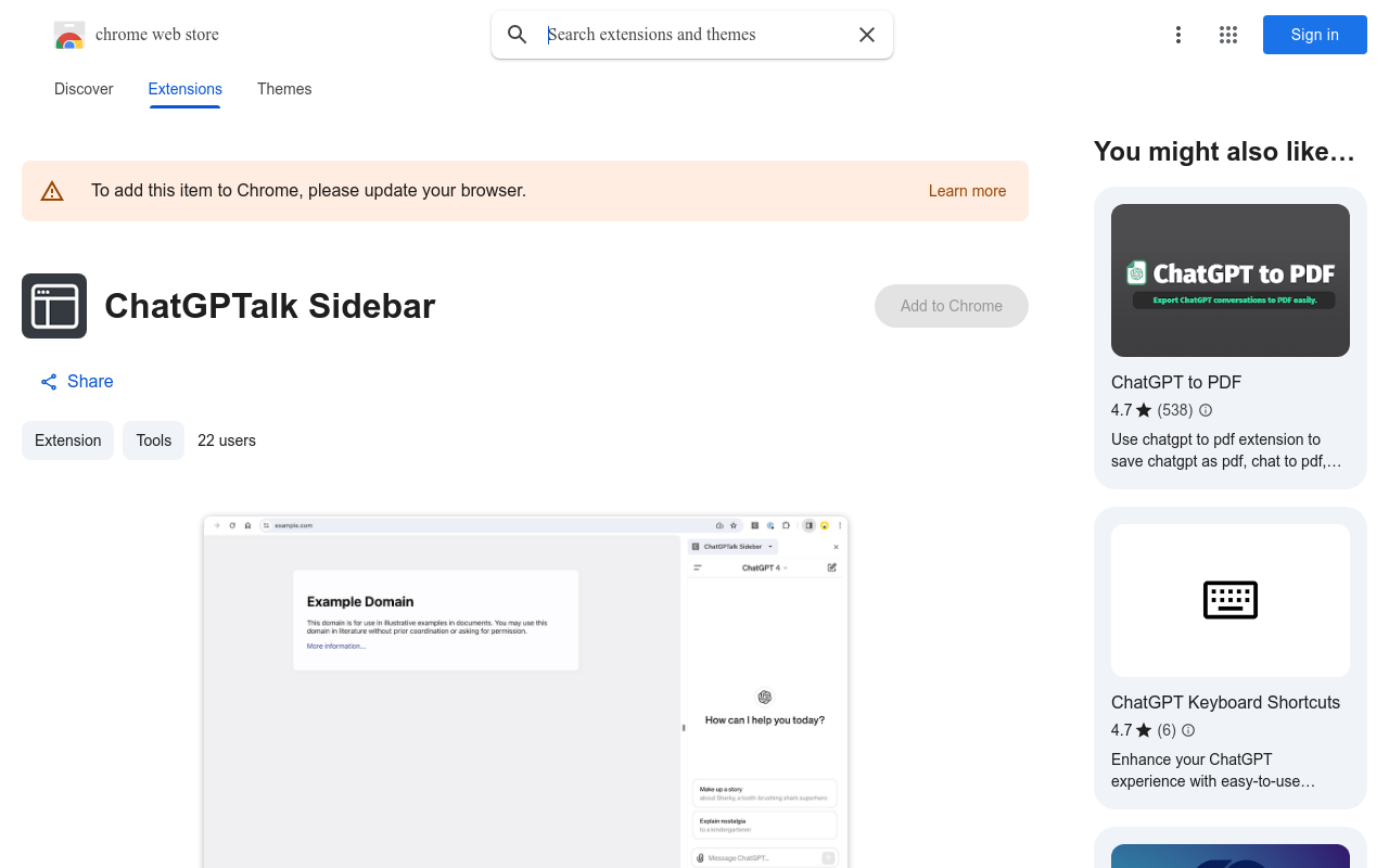 ChatGPTalk Sidebar