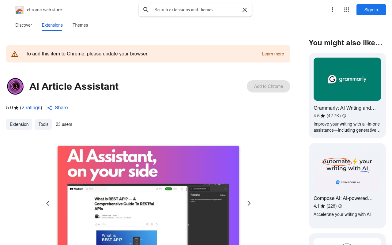 AI Article Assistant