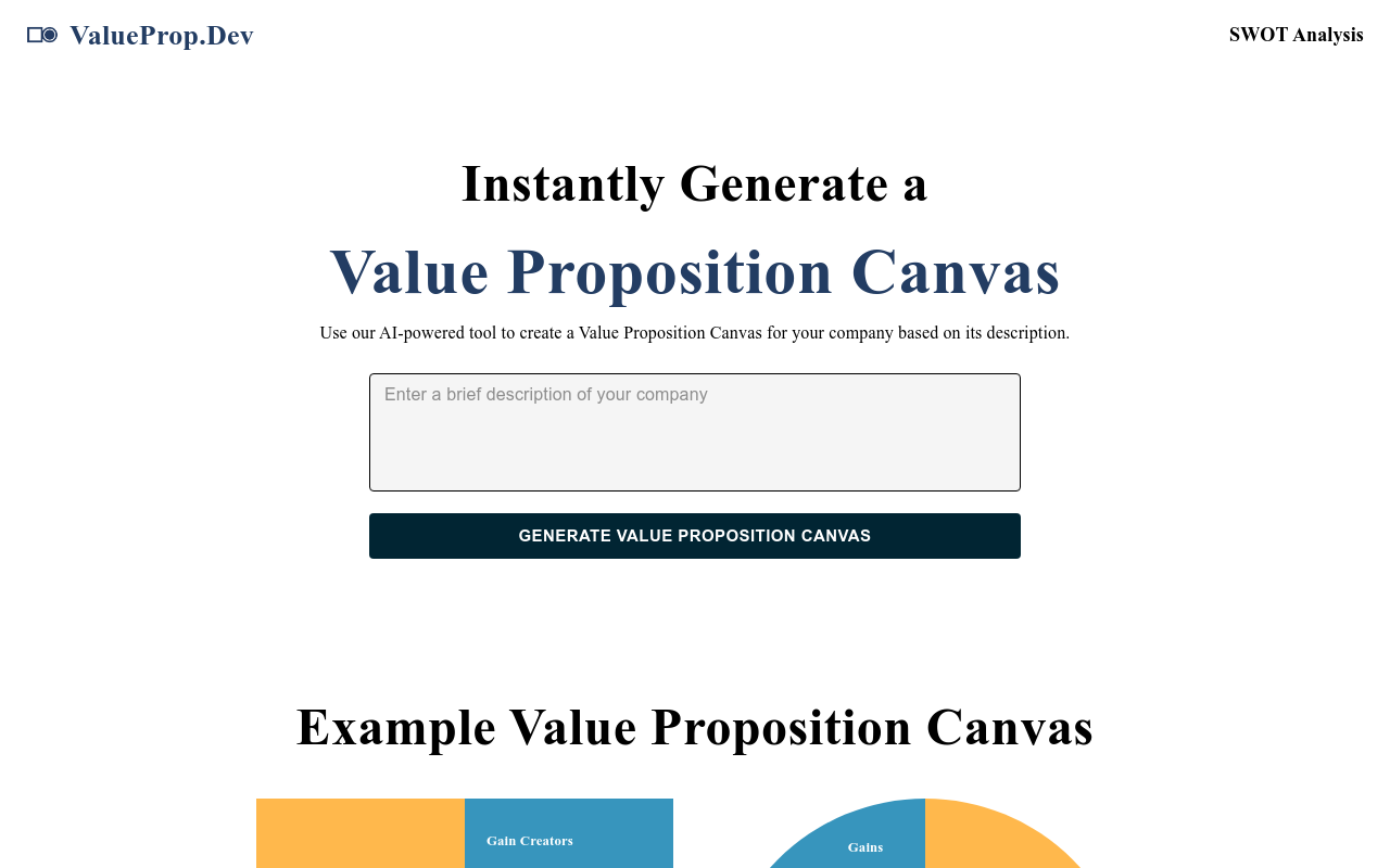 Value Proposition Canvas AI