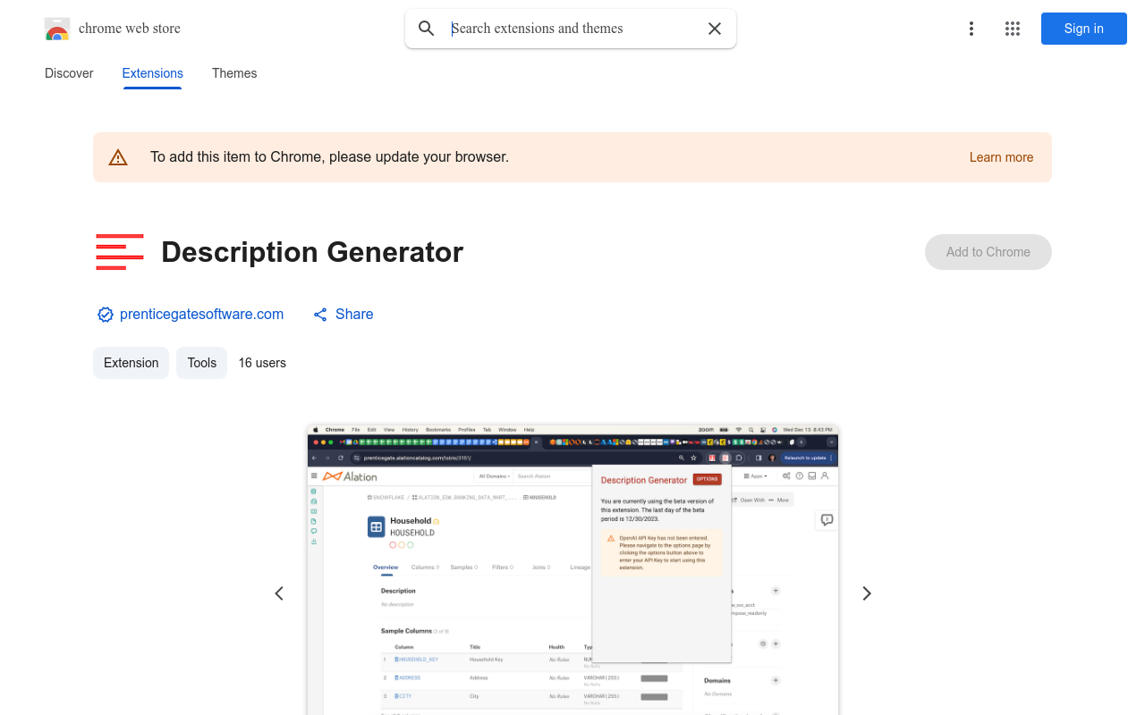 Description Generator