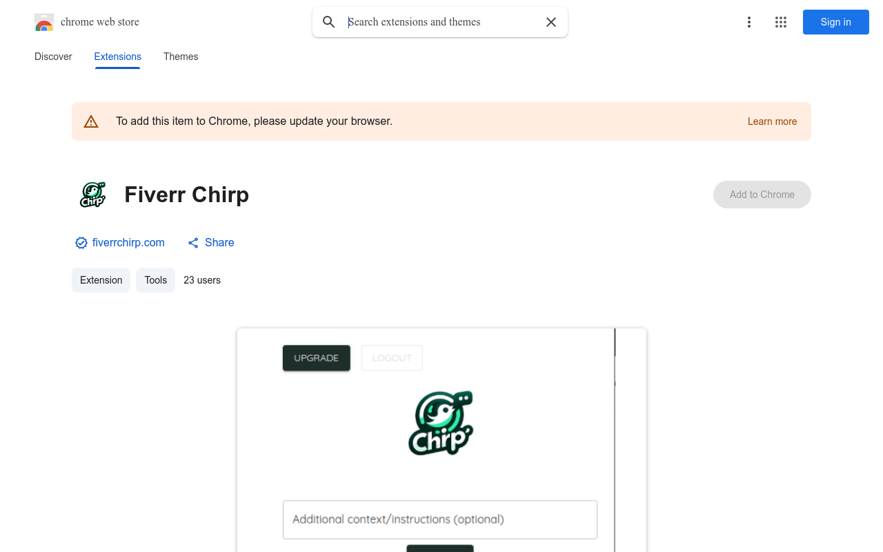 Fiverr Chirp