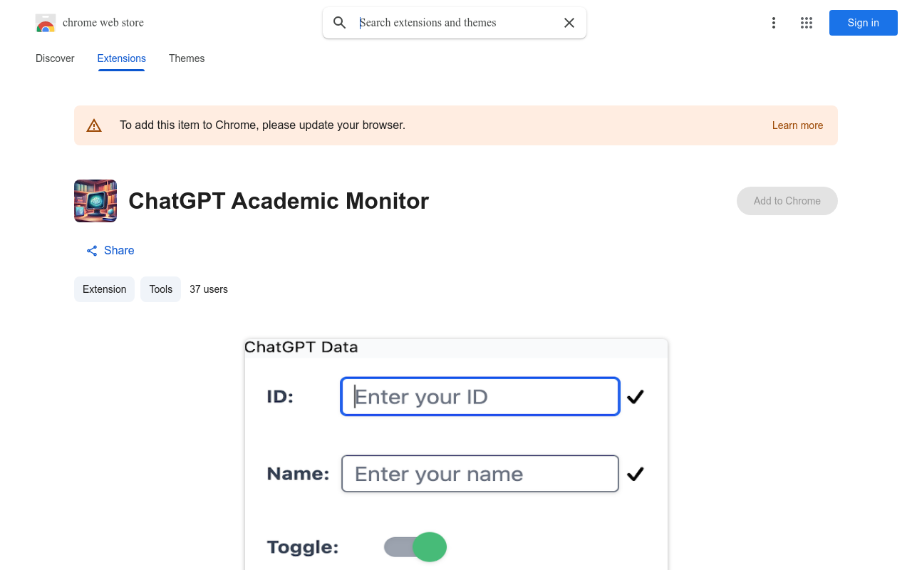 ChatGPT Academic Monitor
