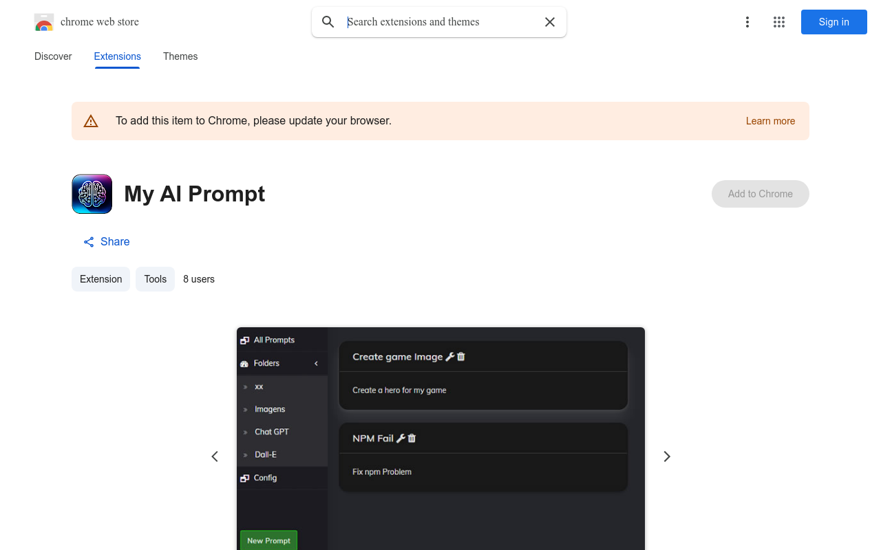 My AI Prompt