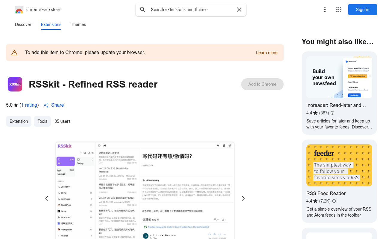 RSSkit - Refined RSS reader