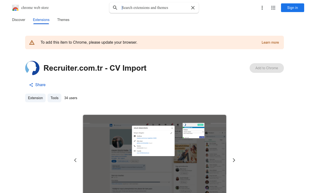 Recruiter.com.tr - CV Import