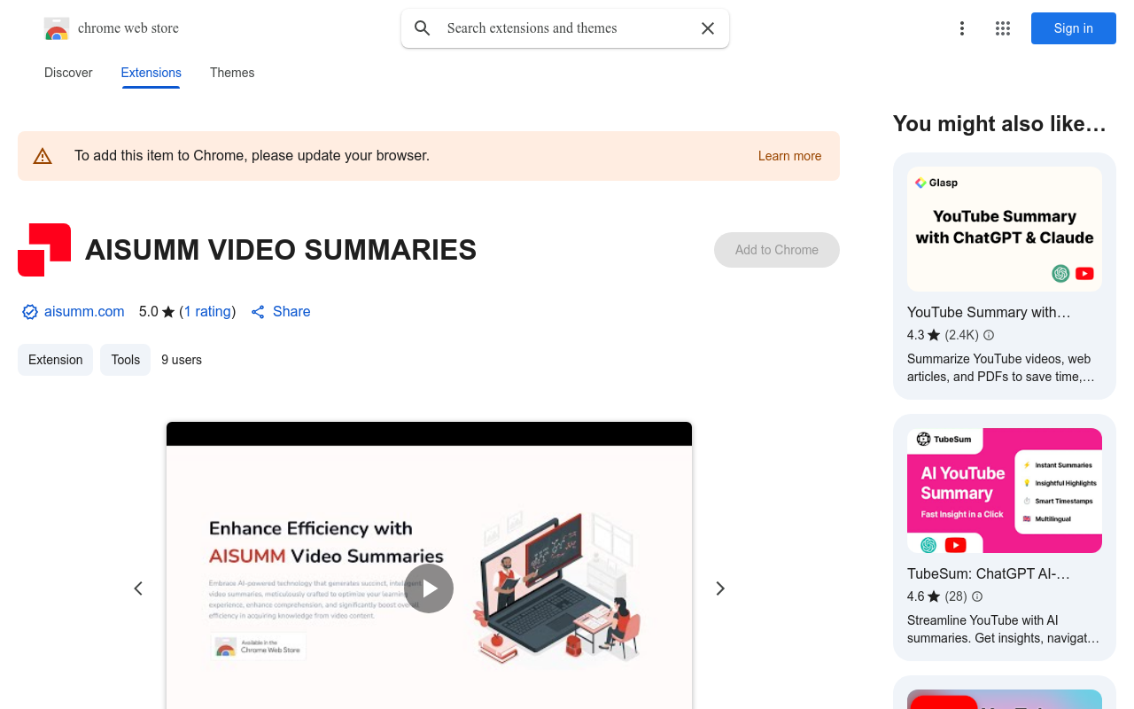 AISUMM VIDEO SUMMARIES