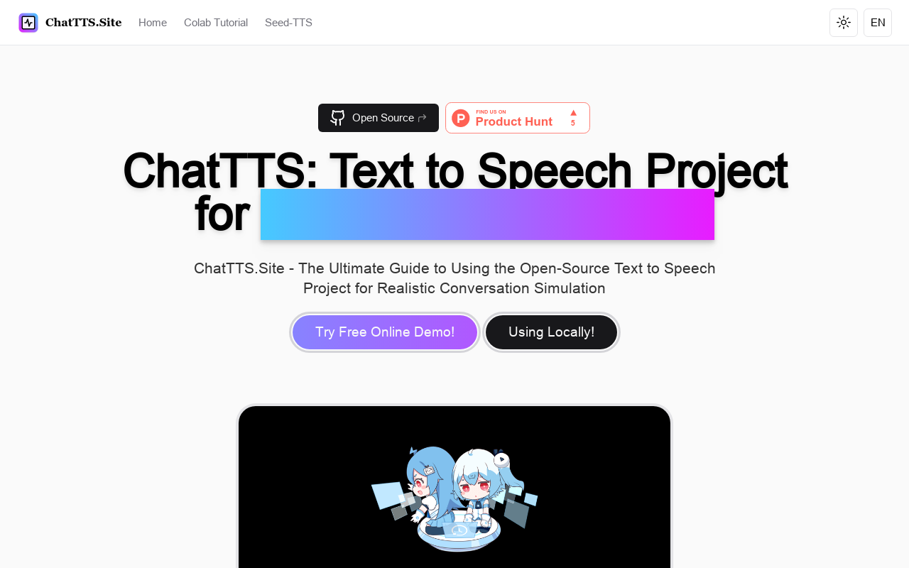 ChatTTS Site