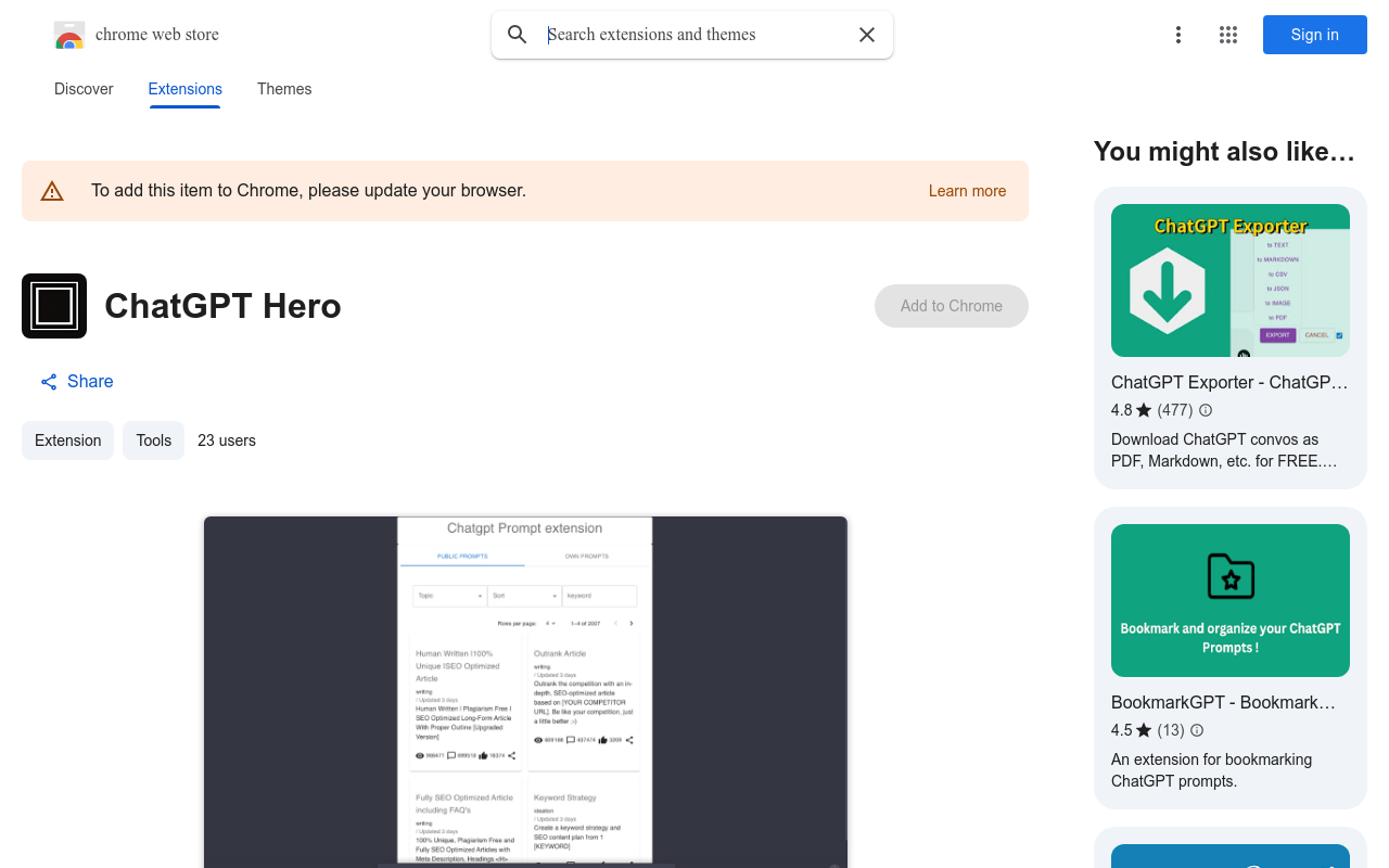ChatGPT Hero