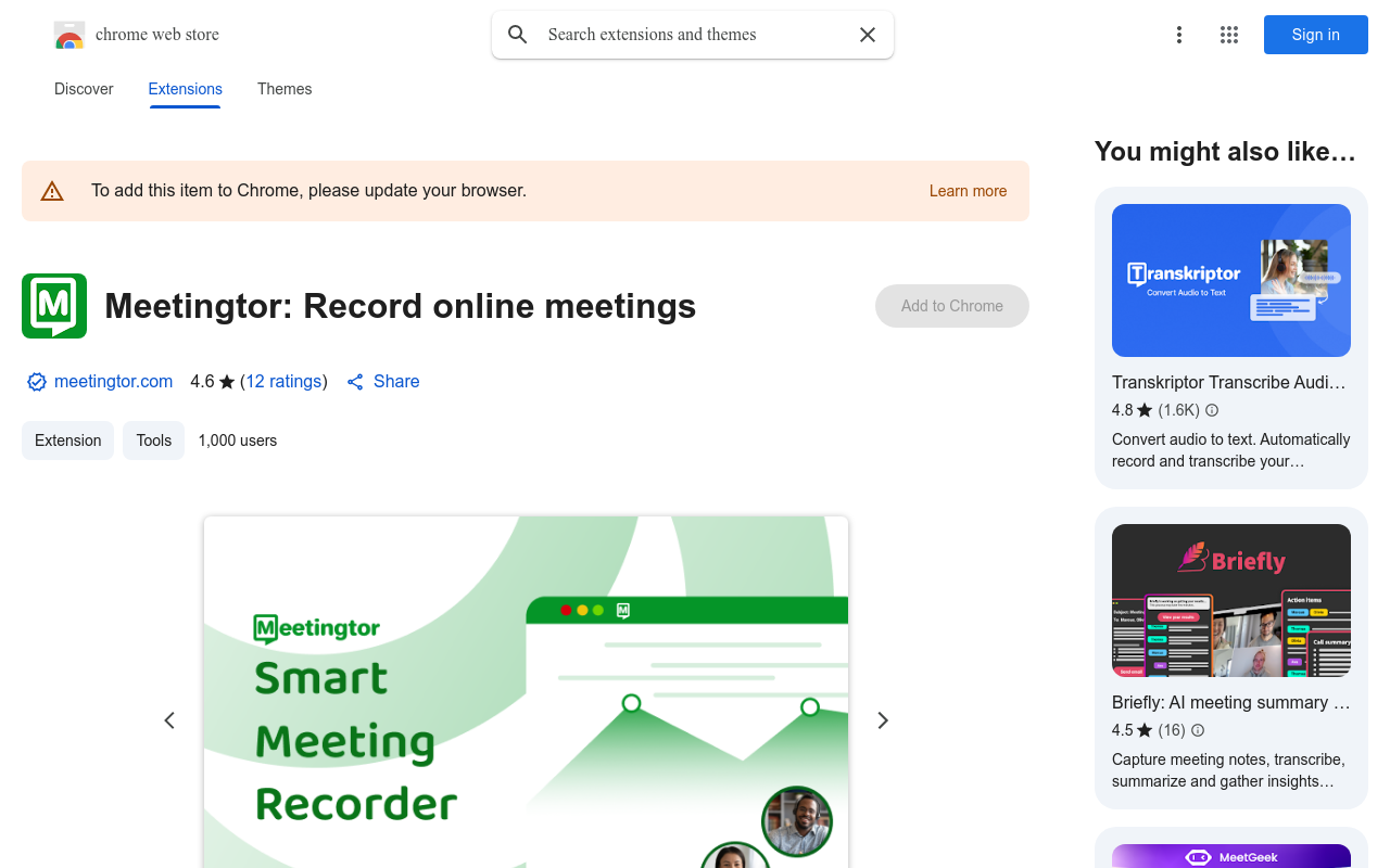 Meetingtor: Record online meetings