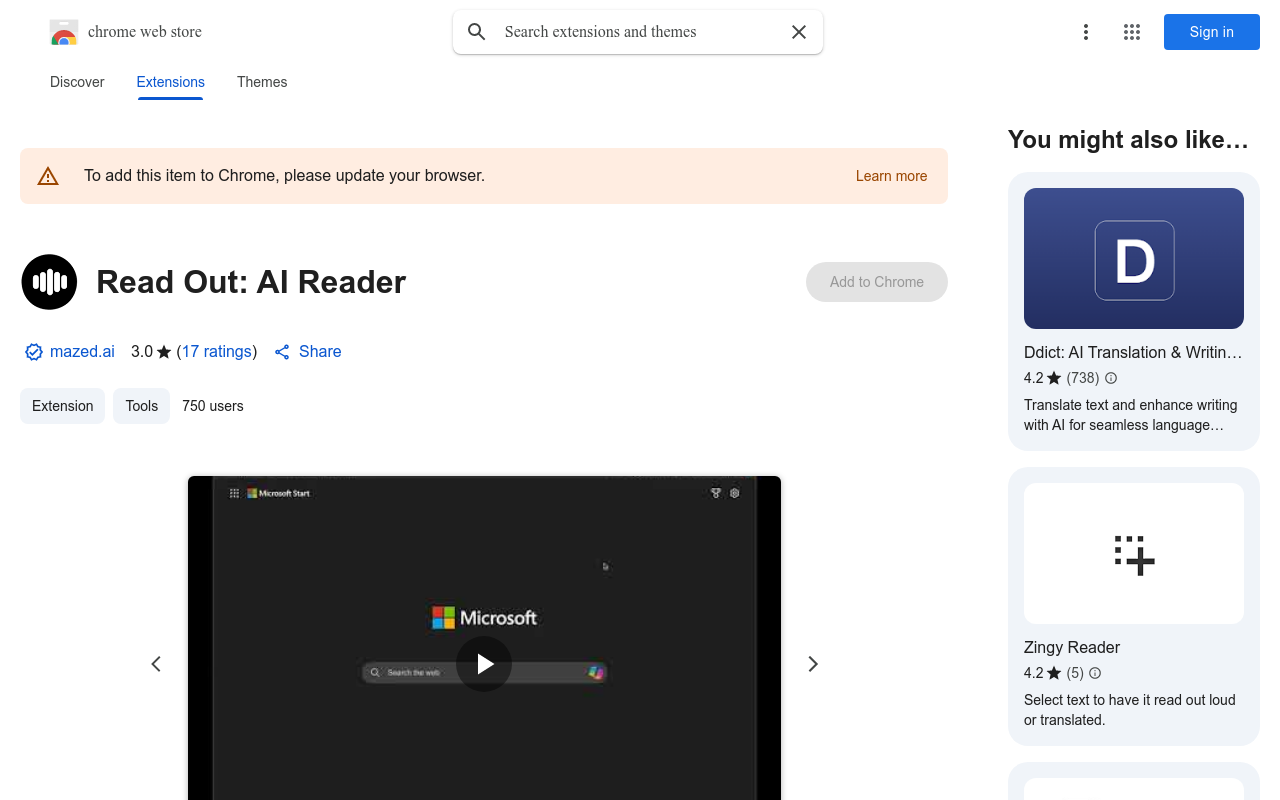 Read Out: AI Reader