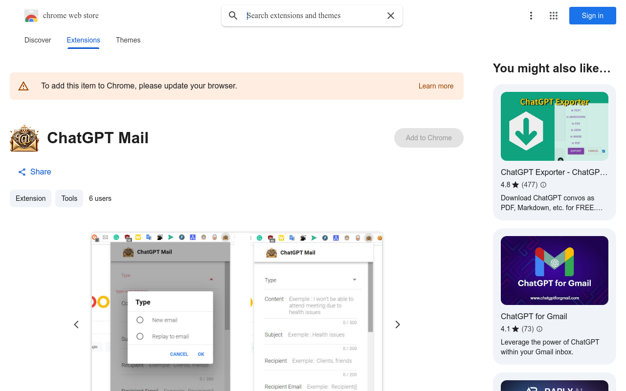 ChatGPT Mail