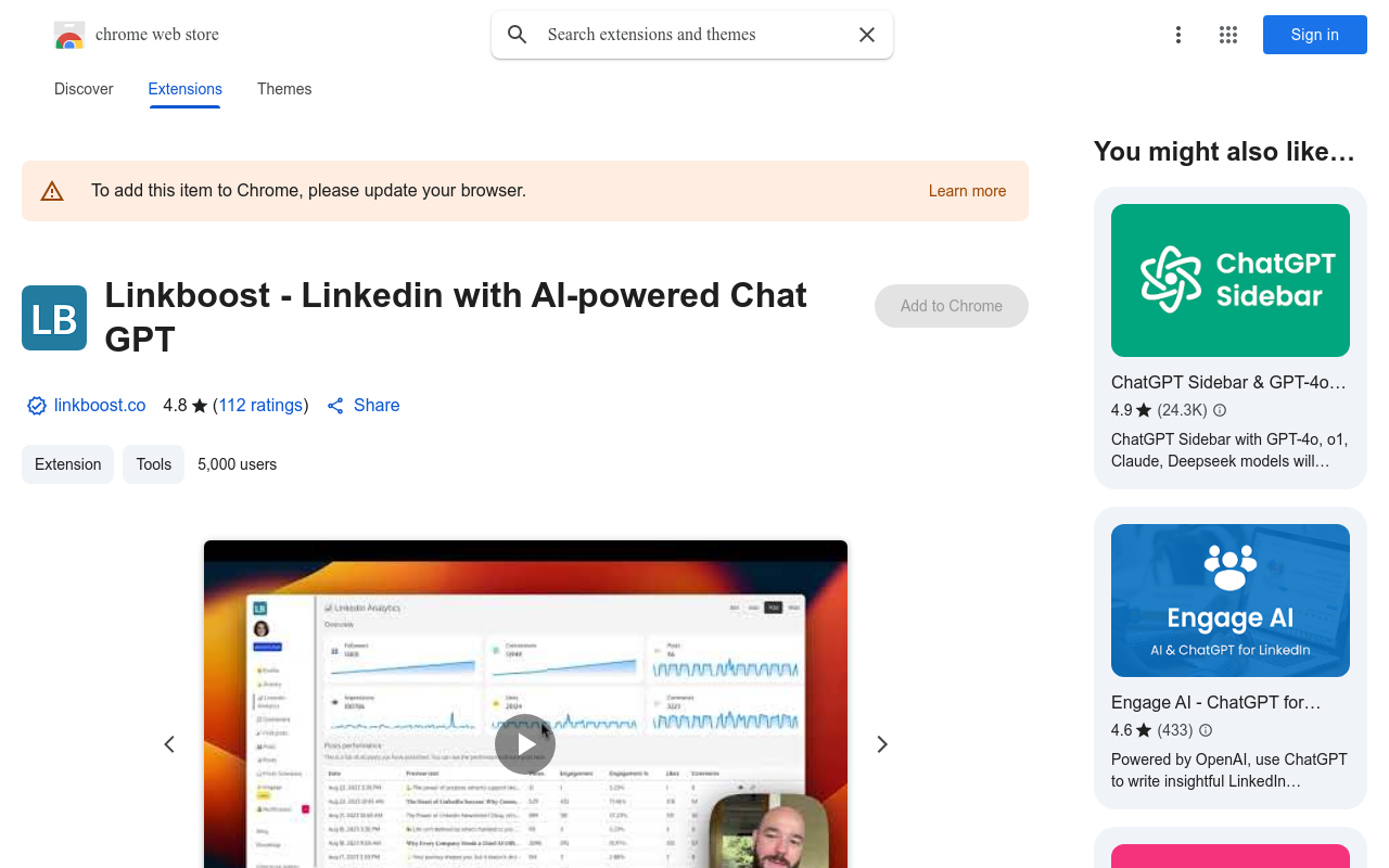 Linkboost - Linkedin with AI-powered Chat GPT