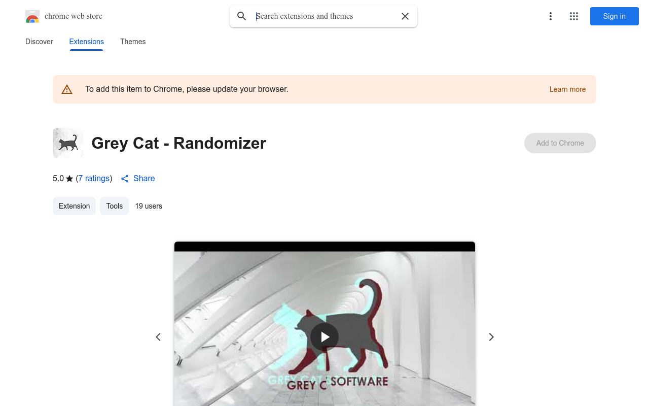 Grey Cat - Randomizer