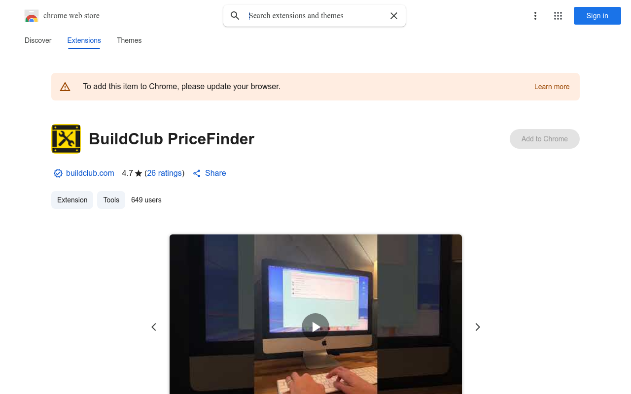 Buildclub Browser Extension